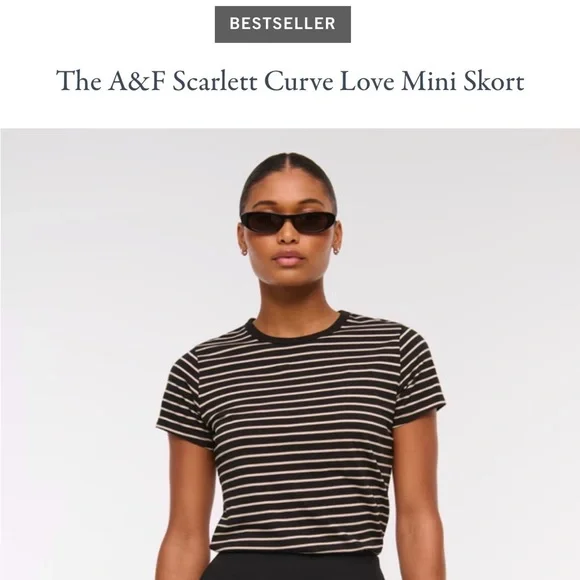 A&F Scarlett Curve Love Mini Skort - Picture 11 of 16